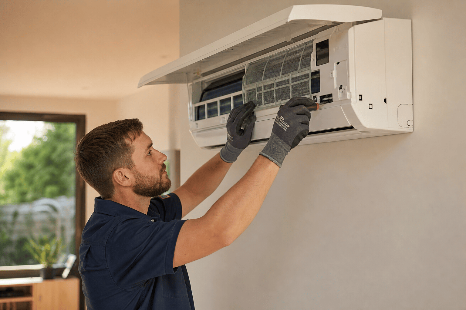 IN2AIR technician servicing a climate system